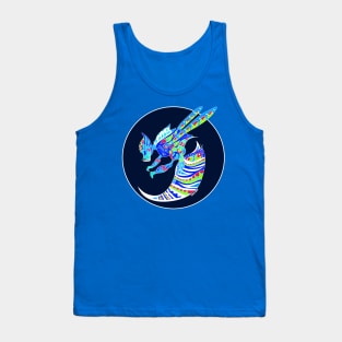 blue bee the mexican kaiju with totonac patterns Tank Top